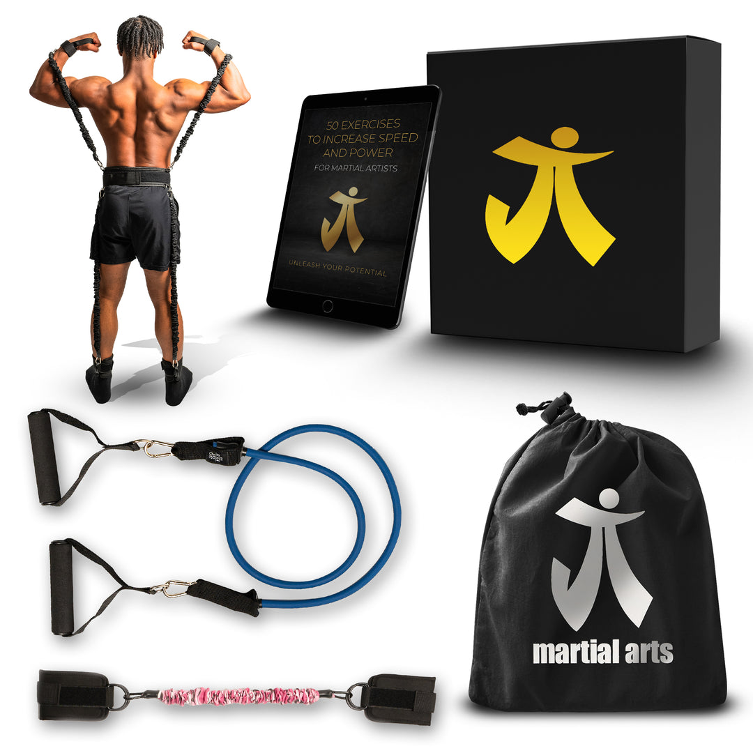 "Ultimate resistance band set for gym and martial arts"