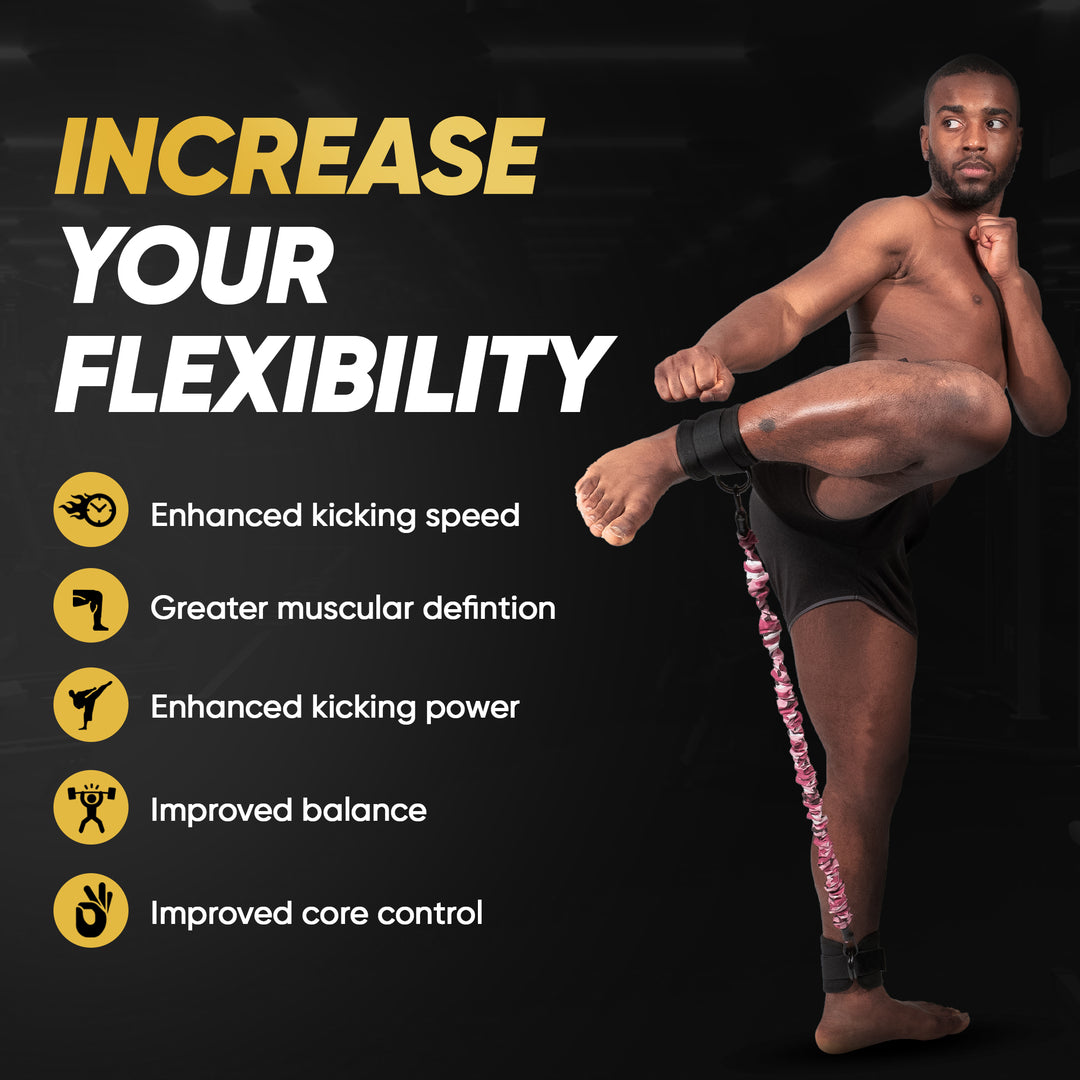 "Increase your flexibility with the ankle resistance band"