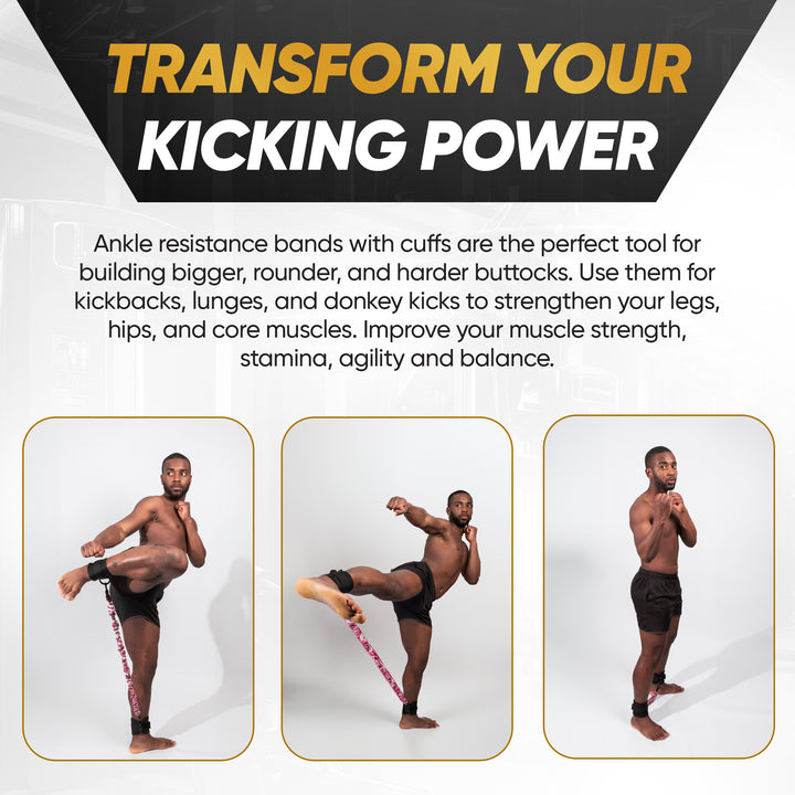 "The ankle resistance band helps increase kicking power, speed and endurance"