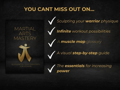 Martial arts mastery: 30 essential gym exercises for power